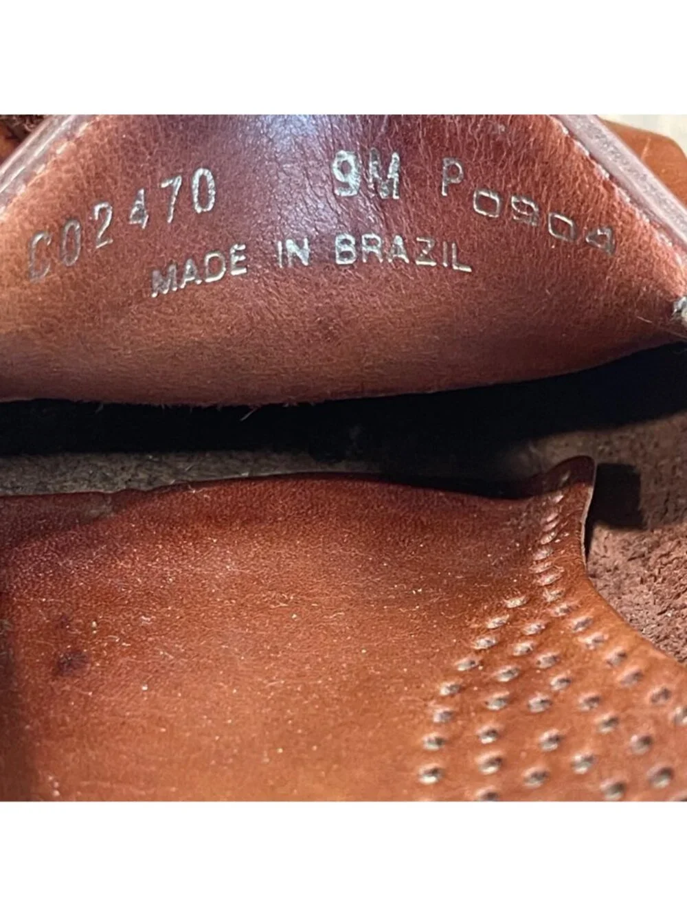 Cole Haan Leather Pinch Tassel Loafer Men's Size 9M‎ Brown Handsewn in Brazil